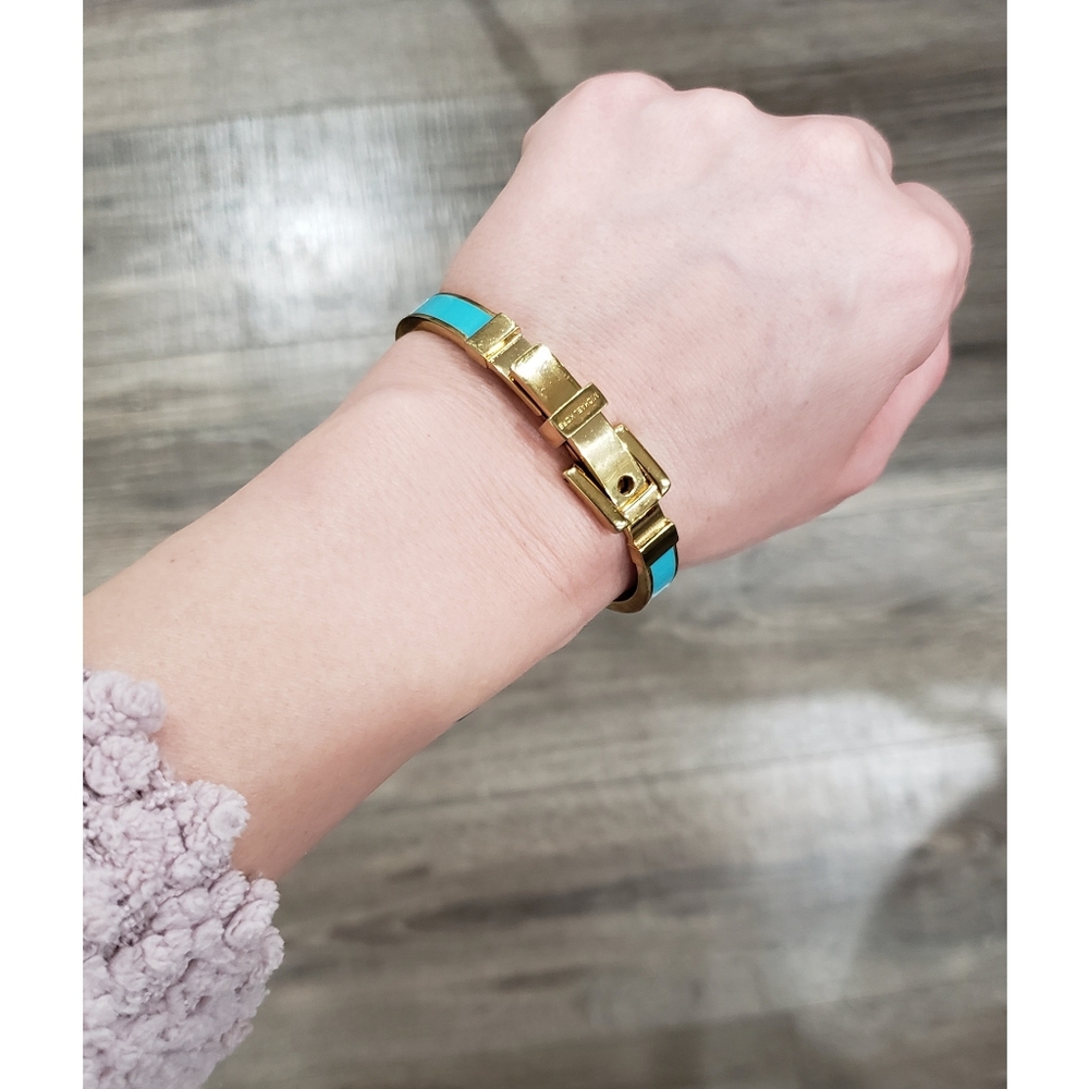 Michael Kors Womens Gold & Turquoise Bracelet